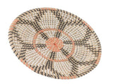 Round Grass Wall Ornaments 35cm Diameter Hand Knitting Hanging Woven Wall Baskets for Living Room V1294-YM0703-3115230050713