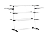 CARLA HOME Folding 3 Tier Clothes Laundry Drying Rack with Stainless Steel Tubes for Indoor & V178-36074