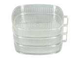 Transparent Dish Dust Cover Dustproof Multi Layer Dish Cover Multifunctional Food Cover 3 Layer V1294-YM0703-3118230076511