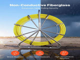 Fish Tape Fiberglass, 152M 6.3MM, Duct Rodder Fishtape Wire Puller Stand, Cable Running Rod V952-ZJKYDBLXW14IQ3YP7001V0