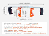 Double Handed Stone Carrying Clamps, 299 kg Load Capacity, 2 Pack Granite Panel Carriers Lifting V952-JSSTSK660LBSAAF82001V0