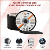 125mm 5" Cutting Disc Wheel for Angle Grinder x100 V63-768675