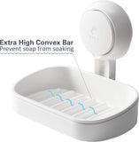 Suction Cup Soap Holder for Shower Wall Powerful Vacuum Suction Soap Dish, Strong Sponge Holder for V1189-LC-AMZ-00269