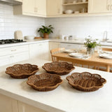Floral Rattan-Look Woven Storage 3-Piece Set Eco-Friendly PP Material, Hand-Woven, One V1232-MHK-SJT-001