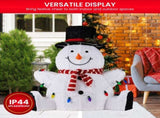 Christabelle 82cm Sitting Snowman Christmas Display with Lights 112_MHA505