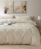 Tufted Textured Jacquard Quilt Cover Set - Super King Size V493-JW-SK-09