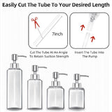 12Pcs Soap Dispenser Pump Replacement Stainless Steel Lotion Dispenser Pump for Regular 28/400 Neck V1366-AZ2-W-17892
