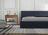 Milano Luxury Gas Lift Bed with Headboard - Charcoal No.35 - Queen ABM-10002027