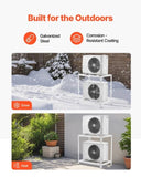 Mini Split Ground Stand, Anti-Vibration Mini Split Stand for 9000-18000 BTU Ductless Air Conditioner V952-KDDMZJSCZJ9022BS6V0