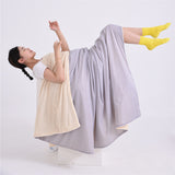 Yellow and gray color combination Cooling Summer Quilt with Ice Silk Fabric Lightweight Breathable V888-ELOSUNG48479
