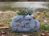 Innovative Angel Cat Succulent Small Planter Pet Memorial Garden Animal Tombstone Sacrificial Stone V1294-YM0901-3111240170511