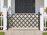 Single Folding Security Gate, Lockable Scissor Gate with 360 degree Swivel Casters, Outdoor V952-GZDZDAQM5157ODKJ1001V0