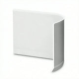 Vinyl Baseboard Molding Trim, 2in x 6.56ft Flexible Peel and Stick Wall Base with Self-Adhesive V1192-AZ-W-17448