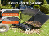106.6 cm Lawn Sweeper Tow Behind, 12 cu.ft. Large Pull Behind Grass Sweeper, Heavy Duty Leaf & Grass V952-TCSCPQSQHS12E5UTUV0