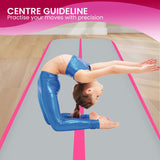 Powertrain Airtrack 20cm Thick 7m x 1m Inflatable Gymnastics Tumbling Mat Air Track - Pink IFM-0701-GYPK