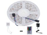 16.4ft LED Strip Light Remote Control 44Key Adjustable 5050 300LEDs RGBW Waterproof Rope LightUS V1294-YM0901-3119210174511