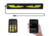 DIY Eyes Light Windshield with Remote and APP Control BT Connect Programmable Colorful Led Eyes V1294-YM0901-3115250018511