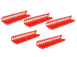 5Set Thicken Bird Feeder Outdoor Hanging Plastic Pigeons Feeding Device Cage Accessory Red V1294-YM0901-3111210045211