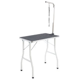 Paw Mat Pet Grooming Salon Table 78cm Adjustable Foldable Mobile for Commercial BLACK V274-PET-PGT101-BK