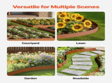 Steel Landscape Edging, 6 Packs 40 x 6 in Weather-Resistant & Pre-Rust Metal Landscape Edging, V952-NHGJSPZ6PCS4V29W9V0