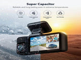 4K 3 Channel Dash Cam with 5G WiFi, Front, Rear, and Inside Recording, Free 64GB SD Card V178-59117