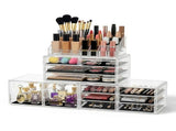 Embellir Makeup Organizer Acrylic Cosmetic Organizer Storage Box Jewellery Holder CASE-STAND-PLS-12DRAWER-TP