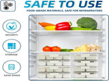 8-Compartment Sealed Snack Organizer with Handle for Fridge, Picnic & Kitchen Storage BPA-Free V1107-CS-CFTLSNH