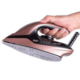 Professional Steam Iron with Ceramic Soleplate and 1.5L Detachable Water Tank for Home Use, Vertical V1341-ZY-9X4CJCSD-ROSEGOLD
