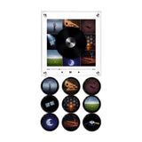Magnetic Fridge Music Player Decor, Rotating Vinyl Record Mini Music Box with NFC Sensing, LED Night V1192-AZ-W-34210