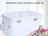 Multifunctional 2-Layer Family Medicine Box Case Storage Organizer for Household Emergency Use V1294-YM0901-3117200025011