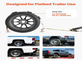 Wheel Chock Tie-Down Kit, Deck-Style Trailer Tie Down Strap, Car Tie Down Kit with J-Hook, Break V952-CLJGTJ2JBXJX0SH2A001V0