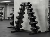 Centra Dumbbells Rack 6 Tier Stand Home Gym Exercise Storage 400kg Capacity SP1081-BK-6-AU