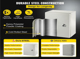 NEMA Steel Enclosure, 25 x 20 x 15 cm NEMA 4X Steel Electrical Box, IP66 Waterproof & Dustproof, V952-DQXJSTCFS25X20X15V0