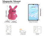 Adorable bunny-shaped motion sensor wall light with magnetic mounting, flicker-free LED, and three V1341-ZY-LBKH5RCF-PINK-2PCS