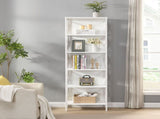 6 Tier Tall Bookshelf, White V1127-AU-CS03-WHT