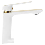 Faucet Hot Cold Mixing Water Tap Wash Basin Tap with Single Spout Long Handle for BathroomG1/2 V1294-YM0901-3112210055311