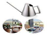 900ml Stainless Steel Watering Can Brushed Garden Planting Indoor Outdoor V1294-YM0722-JY01276