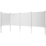 Outdoor Privacy Screens, 50" W x 50" H Air Conditioner Fence, Pool Equipment Enclosure, Horizontal V952-PVCYSWLMB50XGXYIGV0