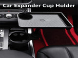 Universal Car Cup Holder Tray - 360&deg Rotating Adjustable Dual Cup Organizer, Portable Food Tray for V1369-AZ3-W-09314
