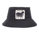 Goorin Bros Baaad Guy Bucket Hat 100% Cotton Animal Series - Black Sheep V563-105-0205-BLACK-M