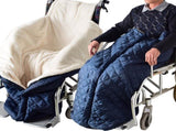 Wheelchair Blanket Footmuff Wind and Waterproof Unisex Cashmere Lined Wheelchair Footmuff V1188-NK-BOL-545