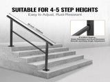 Outdoor Handrail 165LBS Load Handrail Outdoors Aluminum Handrail 152 x 89.5 cm Outdoor V952-TFDGLZHS5FT585EFIV0