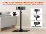 Projector Stand, Projector Floor Stand with Adjustable Height 770 to 1610mm, 360&deg Horizontal V952-LDSTYYZJ187LNN12E001V0