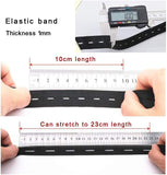 1 Inch by 32 Yard White Buttonhole Elastic Band Heavy Stretch High Elasticity Knit Elastic Band V1258-DP02-F-571