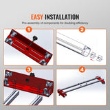 VEVOR Router Sled Adjustable Wood Slab Flattening Mill Router Jig 1525 mm Length V952-XBJHGYS60YCGGYFADV0