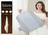 Grey Slim Wireless Shiatsu Back Massager Cushion - Rechargeable Heated Massage Pad for Full Back V888-ELOSUNG27606