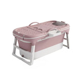 CARLA HOME Foldable Bathtub Adult - Collapsible Soaking Tub - Pink - Folding Bathub V178-36496