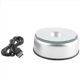 5X Display Turntable Base for Crystals Glass Art,LED Colored Rotating Crystal Display Base Stand V1369-AZ3-W-11779