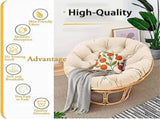 Hanging Chair Cushion Round and Thick Radar Egg Chairs Balcony and Garden Comfortable Nest Style, V1237-MS-626-039