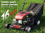 Giantz Petrol Lawn Mower 149cc 4 Stroke Hand Push 16in Grass Cutter Lawnmower MOWER-GAS41-RDBK